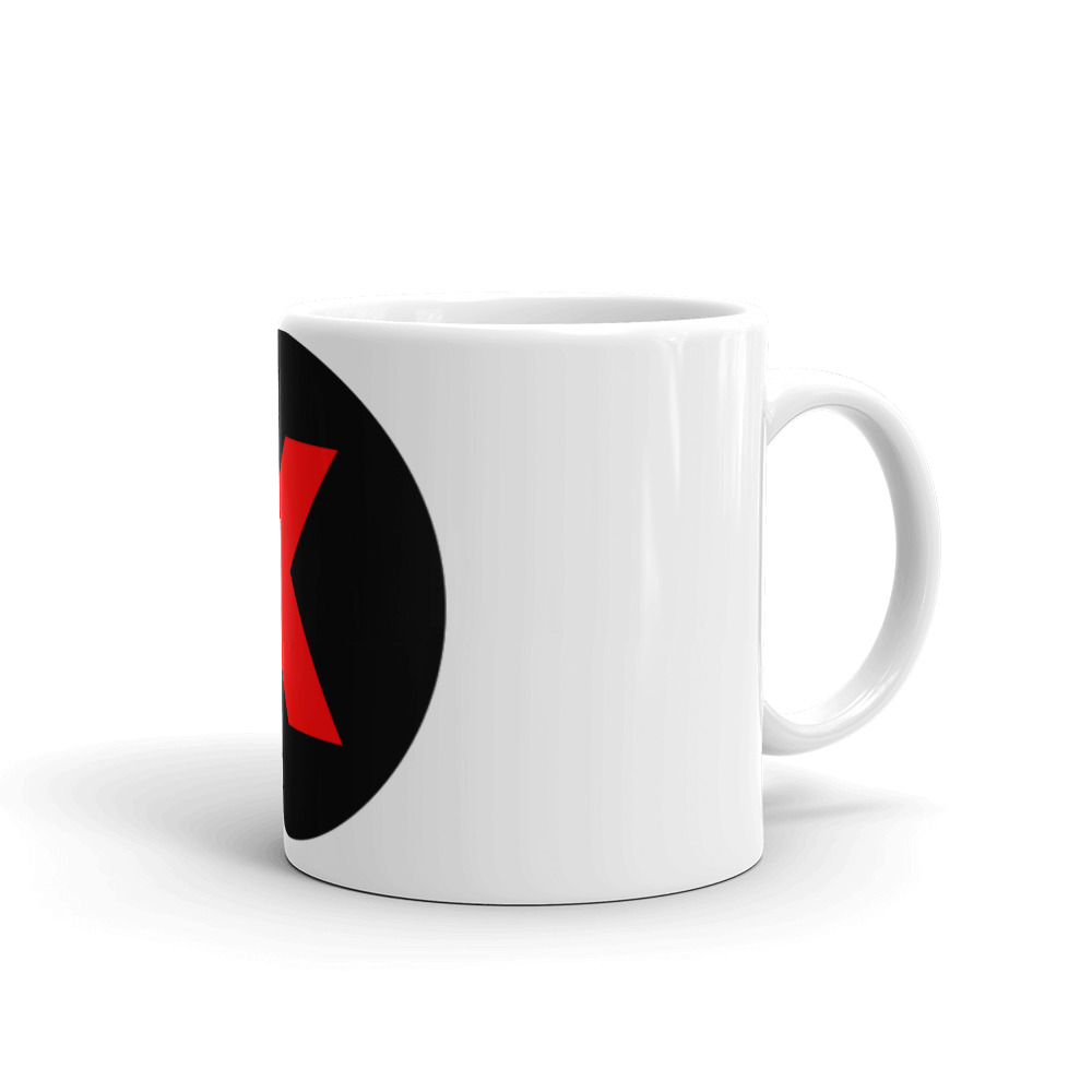 Taza Kamy Coin blanca brillante